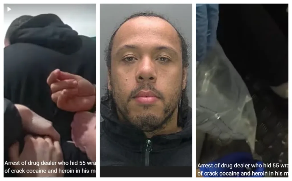 VIDEO: Ely dealer stuffs 55 crack cocaine and heroin wraps in his mouth