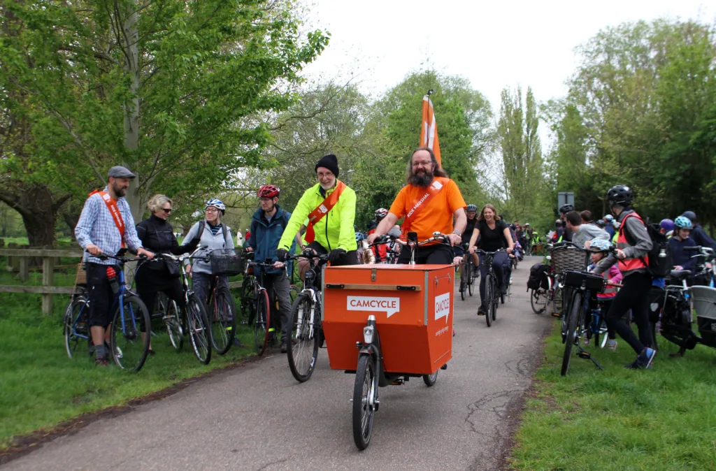 Nearly 800 people cycled from Cambridge to Reach Fair on the May Day Bank Holiday, with many undertaking the ride for the first time. 