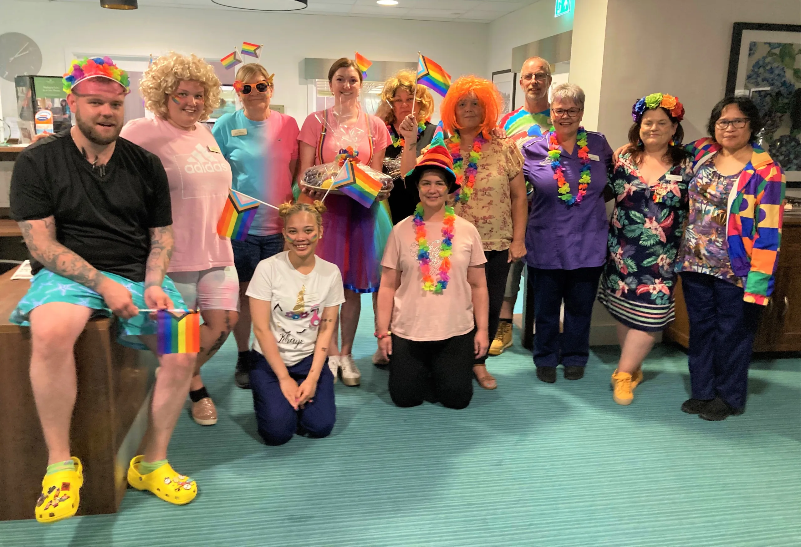 This June, staff and residents at Rose Lodge care home in Wisbech have been creating decorations, decorating their home with rainbows and enjoying the colourful celebrations from around the world