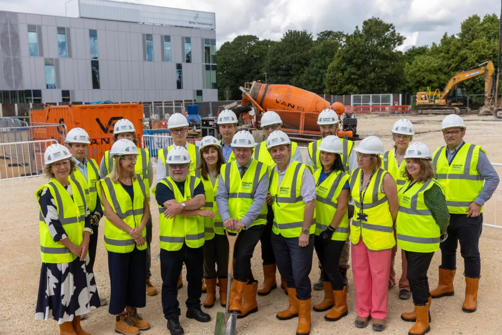 ARU Peterborough campus teaching building and ‘Living Lab’ construction start,ARU Bishops Road, Peterborough Wednesday 21 June 2023. Picture by Terry Harris