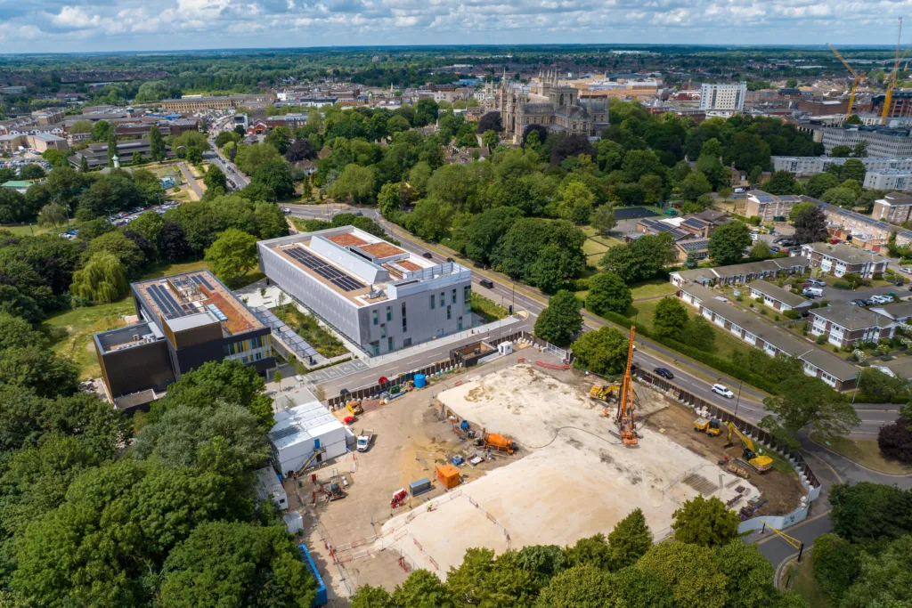 ARU Peterborough campus teaching building and ‘Living Lab’ construction start,ARU Bishops Road, Peterborough Wednesday 21 June 2023. Picture by Terry Harris