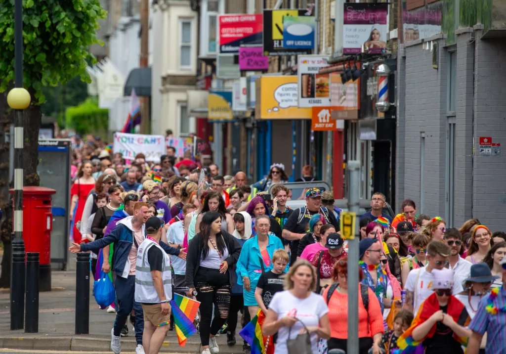 Peterborough Pride 2023: “The celebration aims to bring the city's LGBTQ+ community together and show support for those within it,” was how a Pride organiser described it. PHOTO: Terry Harris