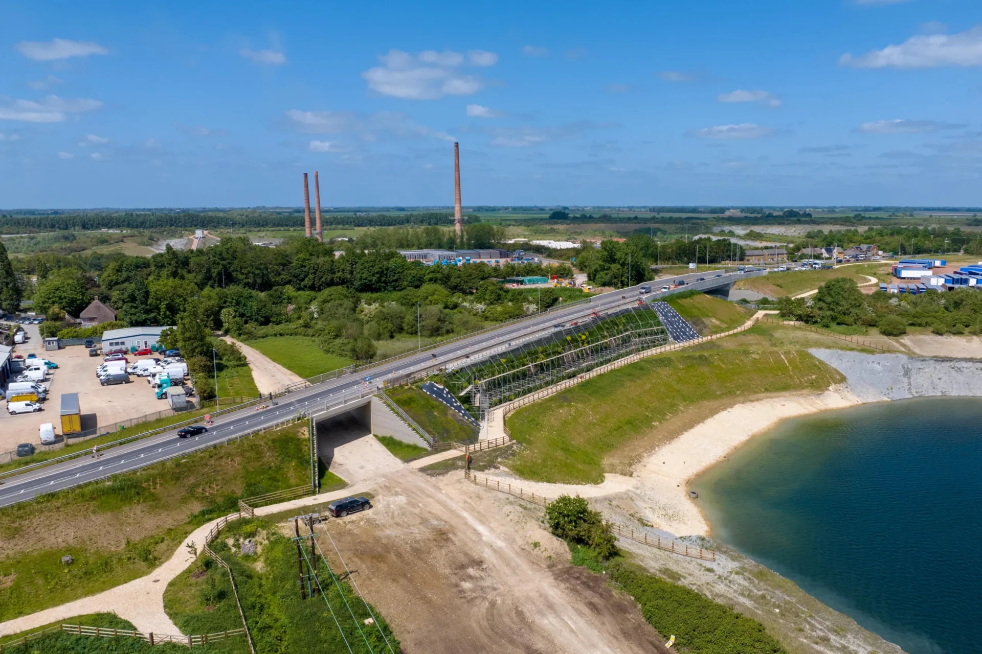 King’s Dyke Bridge in Whittlesey has fully reopened, but drivers now face another month of traffic lights and a planned three-day closure as final resurfacing works are completed. Picture: Terry Harris