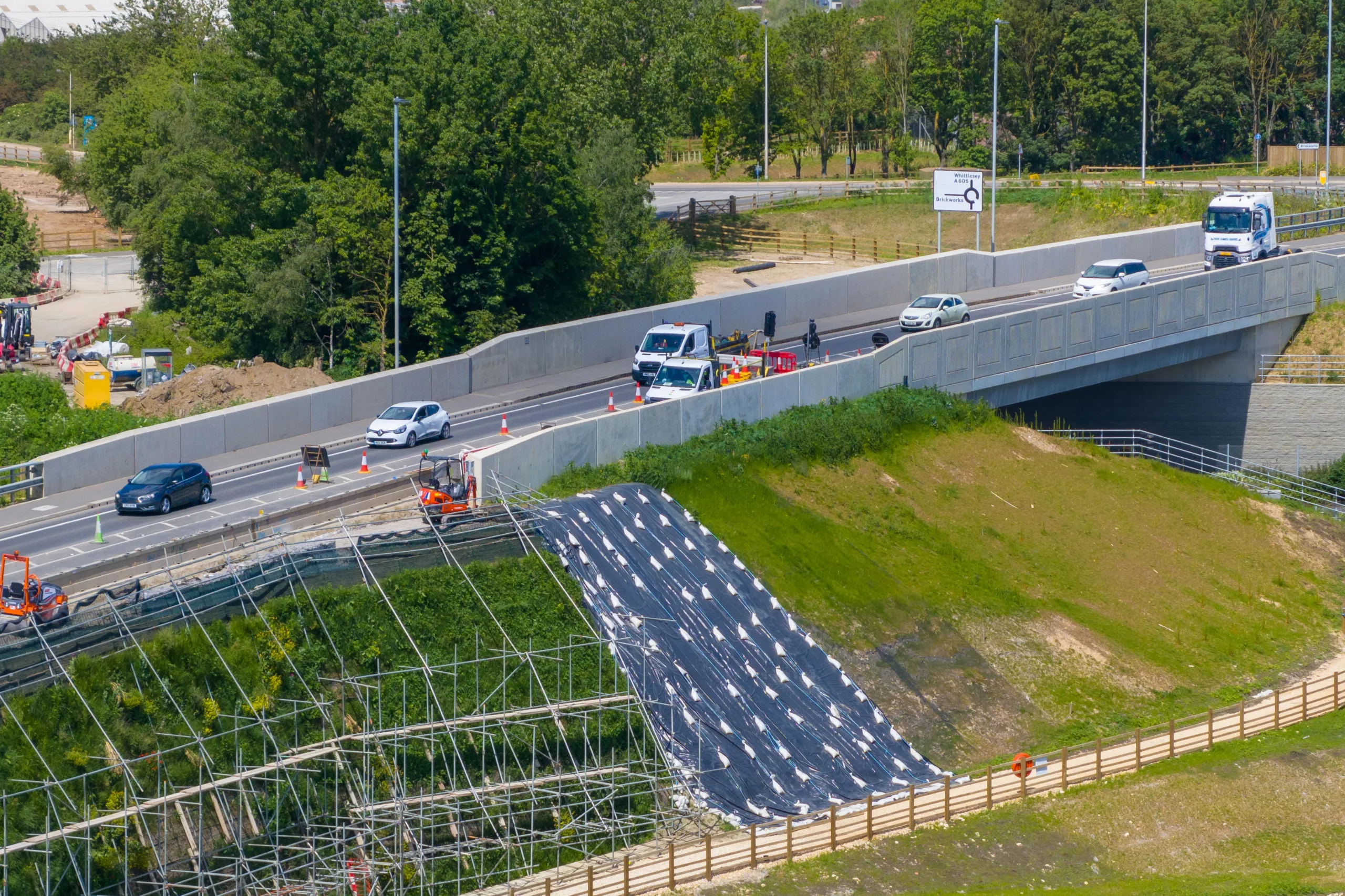 The £32m King’s Dyke crossing at Whittlesey opened in July of last year – six months ahead of schedule. The project team announced on April 12 that they were to begin a nine-week programme of “remedial work”. PHOTO: Terry Harris