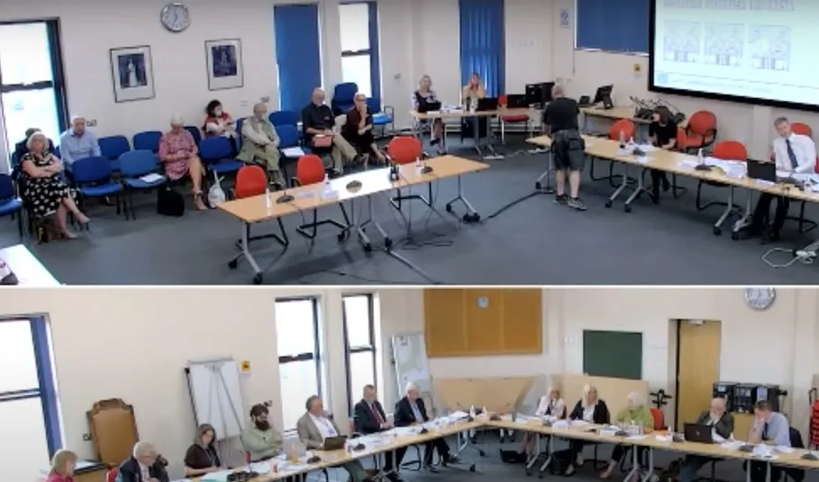 East Cambs Council planning committee last September when they voted 8-2 to refuse the application for six homes at Burwell on the grounds that the height of the houses would be “overbearing and cause an unacceptable detrimental impact” on neighbours. East Cambs Council planning committee last September when they voted 8-2 to refuse the application for six homes at Burwell on the grounds that the height of the houses would be “overbearing and cause an unacceptable detrimental impact” on neighbours.