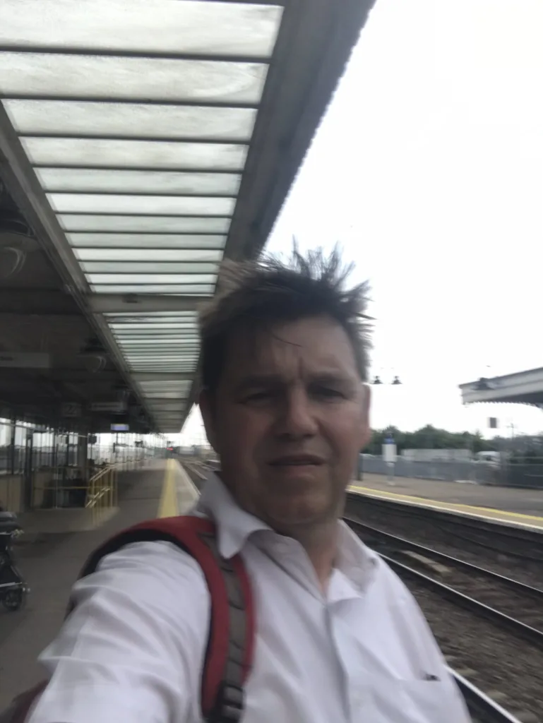 3: Ely Train station - short hop to Cambridge City and 4th of 6 districts - #SixDistrictChallenge #BetterTransportWeek - agh! Phone running out of power 