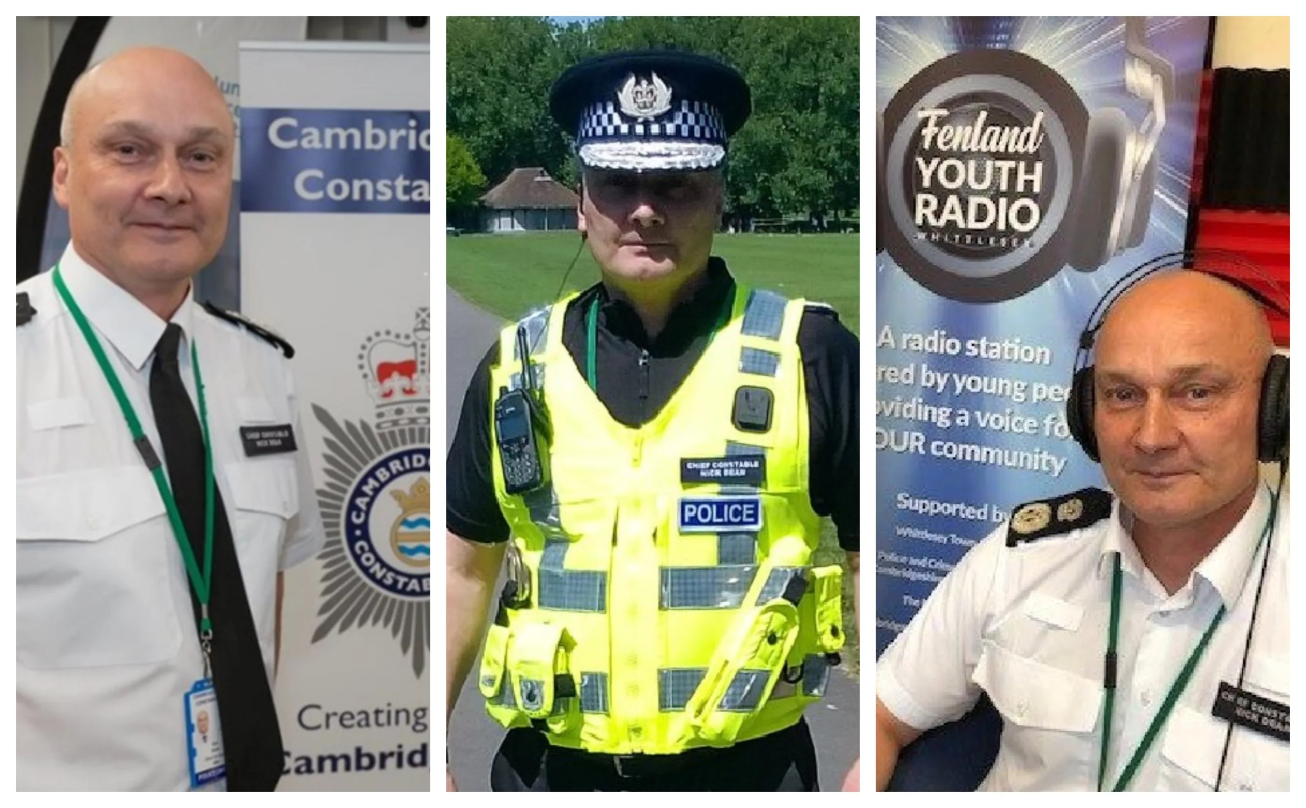 Mr Dean has served 31 years as a police officer, five of which have been in Cambridgeshire, where he became Chief Constable in September 2018.