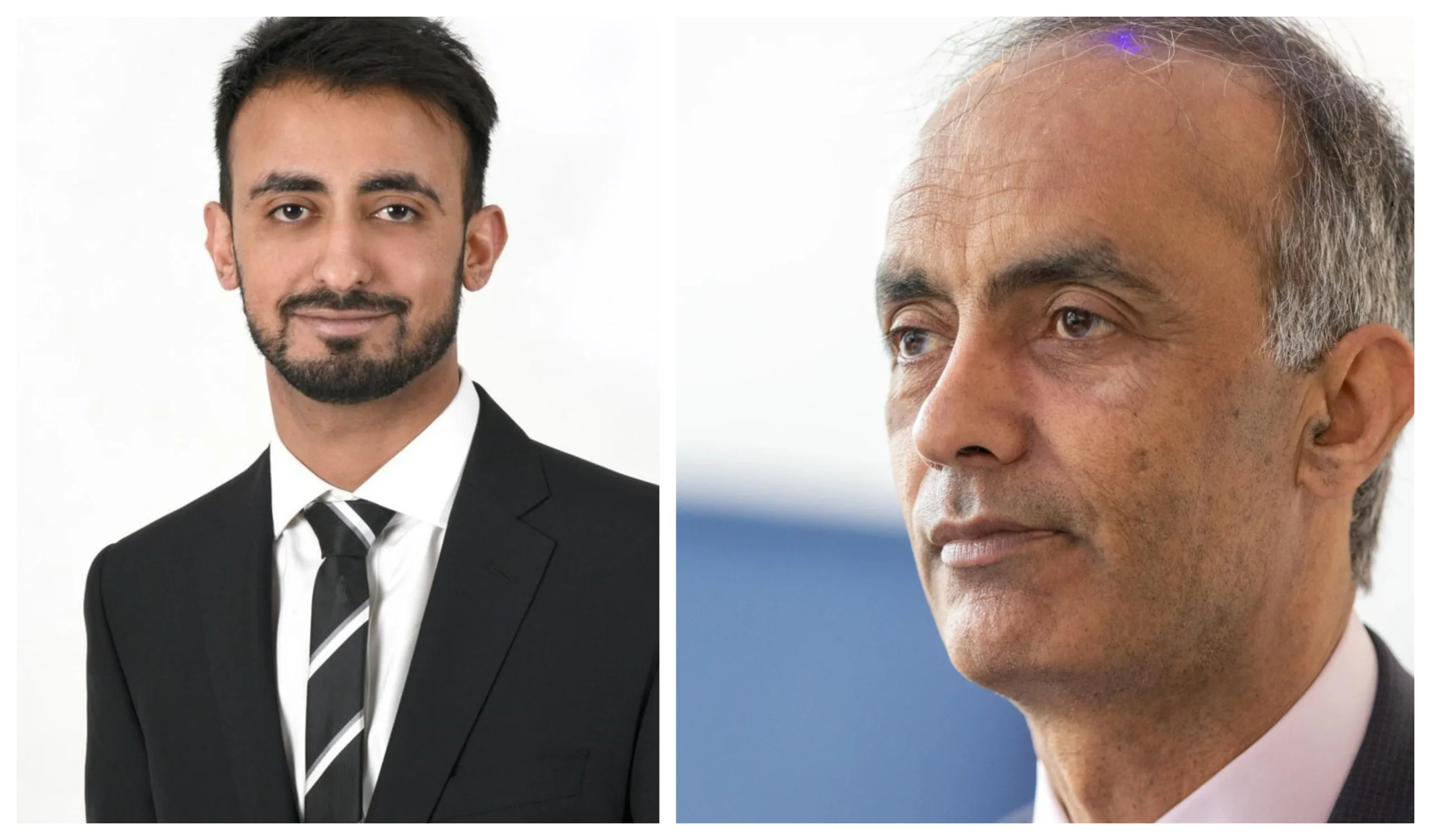 Cllr Saqib Farooq (left) joined his father Mohammed in quitting the Conservative group on Peterborough City Council.