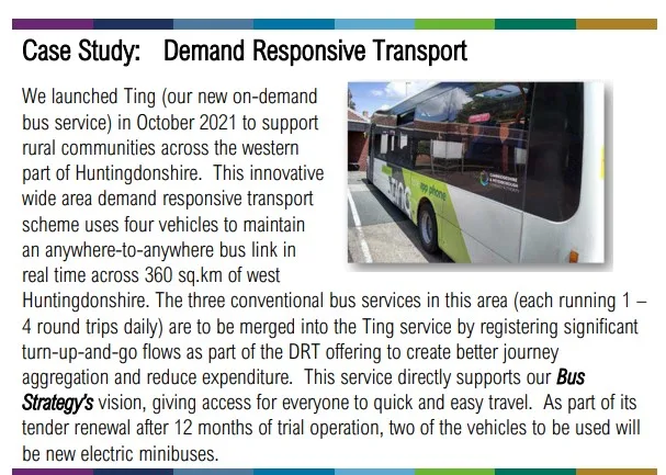 Case study used in the Local Transport and Connectivity Plan (LTCP) which Mayor Dr Nik Johnson says “sets the vision, goals, objectives, strategies, and policies to help make transport in Cambridgeshire and Peterborough better, faster, safer, more reliable, and less polluting”.