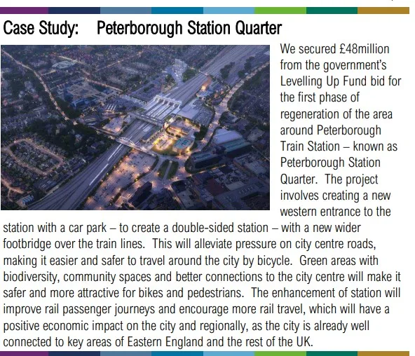 Case study used in the Local Transport and Connectivity Plan (LTCP) which Mayor Dr Nik Johnson says “sets the vision, goals, objectives, strategies, and policies to help make transport in Cambridgeshire and Peterborough better, faster, safer, more reliable, and less polluting”.