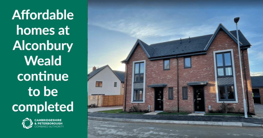 There are delays, for instance, at Alconbury Weald where 94 affordable homes are being built, 29 shared ownership, for the Man GPM site, the redeveloped Alconbury airfield. There are delays, for instance, at Alconbury Weald where 94 affordable homes are being built, 29 shared ownership, for the Man GPM site, the redeveloped Alconbury airfield.