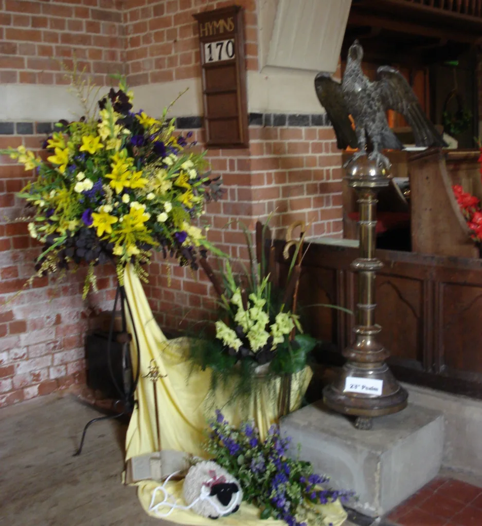 Brass lectern over 5' in height and described as “very heavy” stolen from Pidley church, Cambridgeshire. 