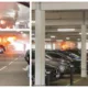 Compilation of images from the camper van that caught fire in Tesco Extra car park, Wisbech, today.