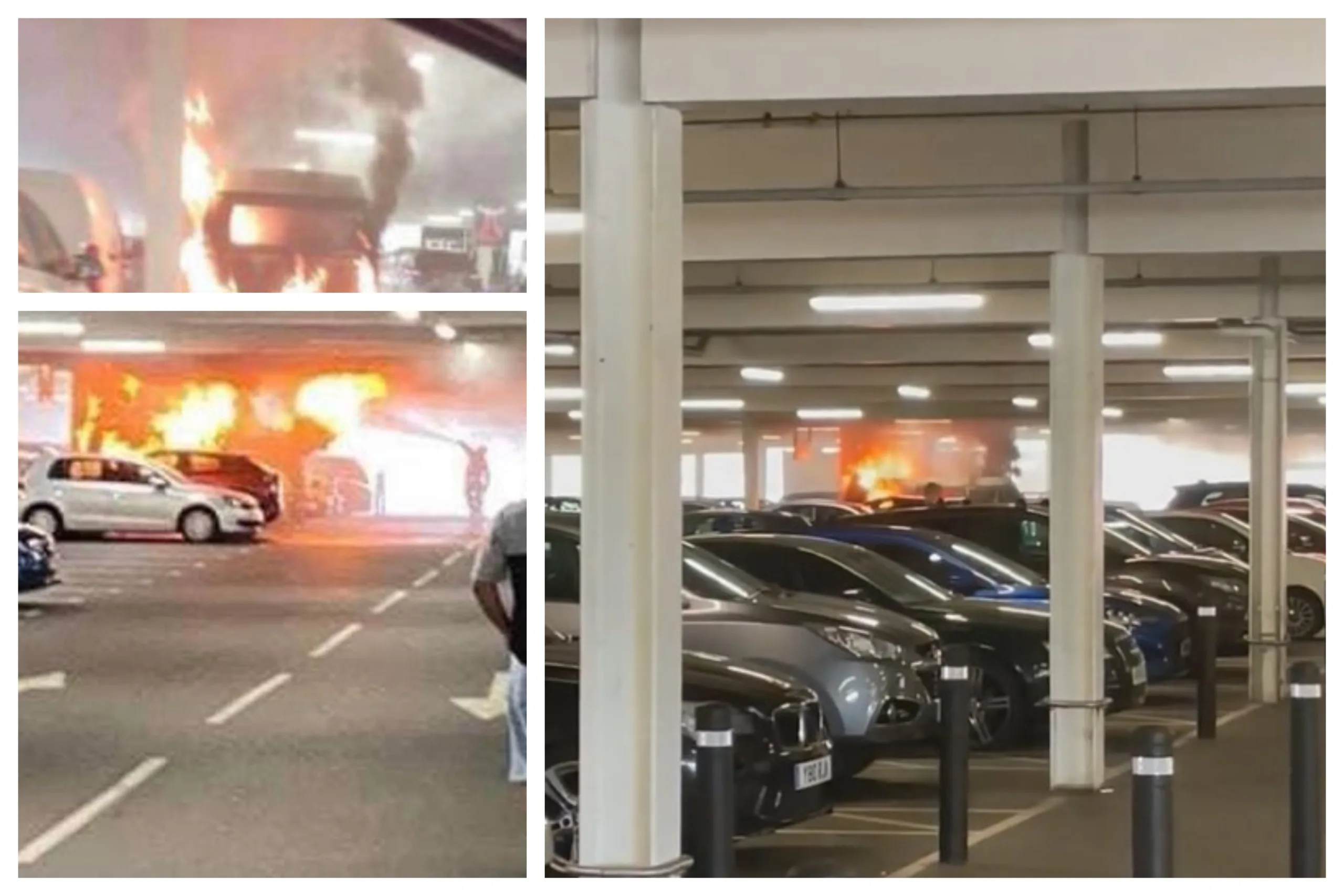 Compilation of images from the camper van that caught fire in Tesco Extra car park, Wisbech, today. Compilation of images from the camper van that caught fire in Tesco Extra car park, Wisbech, today.
