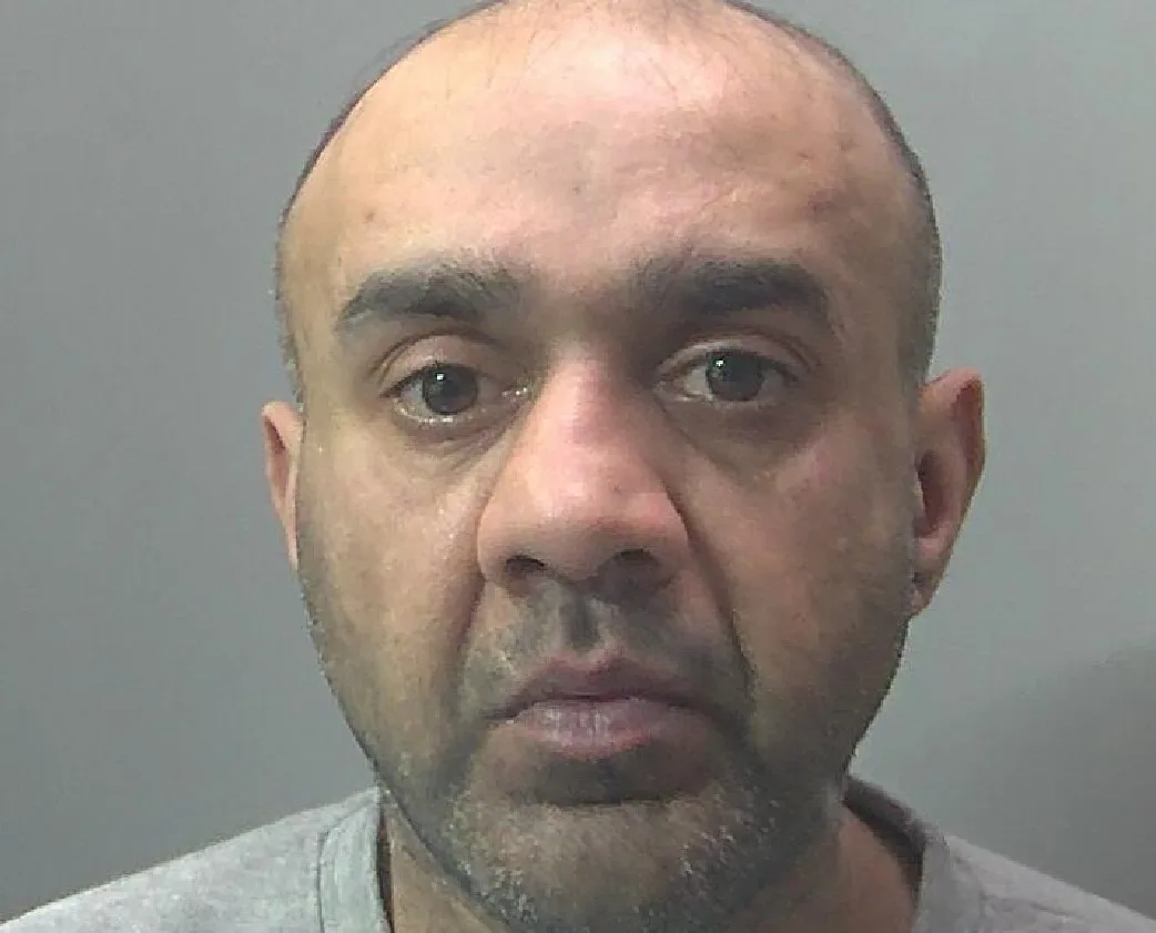 Aitzaz Sadiq, 36, was described by the victim as appearing drunk when he threatened him in Bamber Street, Peterborough, at about 10pm on 26 December. Aitzaz Sadiq, 36, was described by the victim as appearing drunk when he threatened him in Bamber Street, Peterborough, at about 10pm on 26 December.