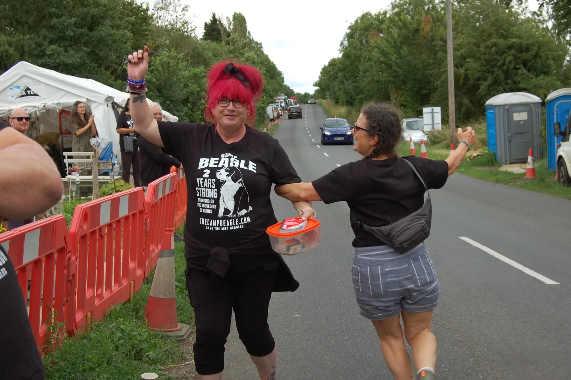 beagle 8 - News for Peterborough and Cambridgeshire News for Peterborough and Cambridgeshire - Camp Beagle protestors out in force to recall the day two years earlier that it all began