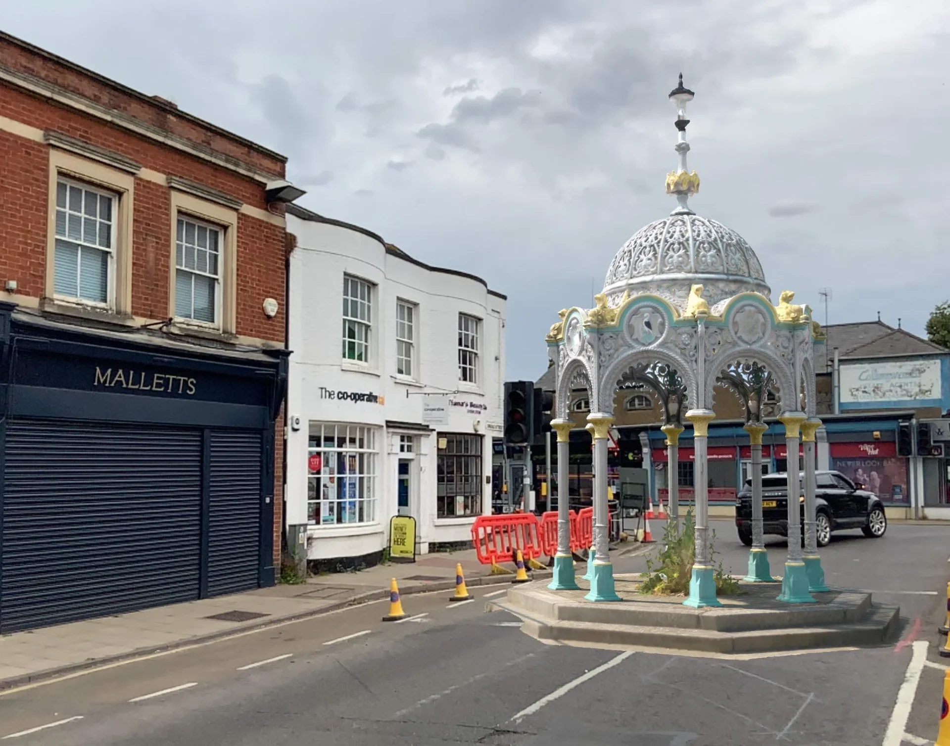 Digital photography used to show March Fountain on the move – computer mock up begins to demonstrate new location Broad Street, March. Over 400 photographs from close up drone and mobile phone scanning helped create this extraordinary view of the fountain’s new ‘home’. PHOTO: Terry Harris