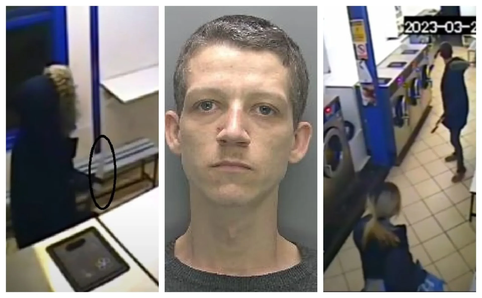 News for Peterborough and Cambridgeshire - Joel Reed has been jailed for a robbery at a Cambridge launderette. He was caught on CCTV brandishing a knife.