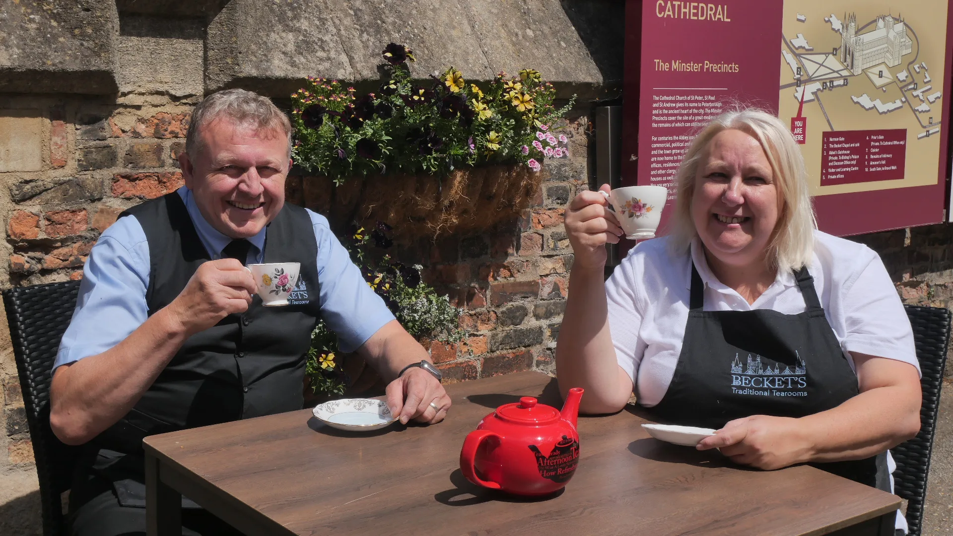 Tracy and Graham Cleaver, previous owners of The Old Copper Kettle in Crowland, have opened Becket’s tea rooms at Peterborough Cathedral.