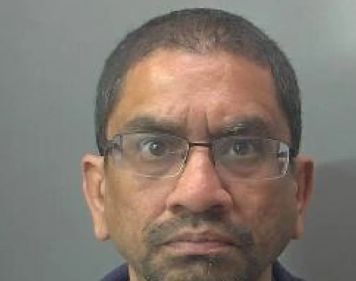 Bhavesh Voralia, of The Drive, Peterborough, was jailed for a year, having been found guilty of sexual assault and two counts of failing to comply with Sex Offenders Register notification requirements.
