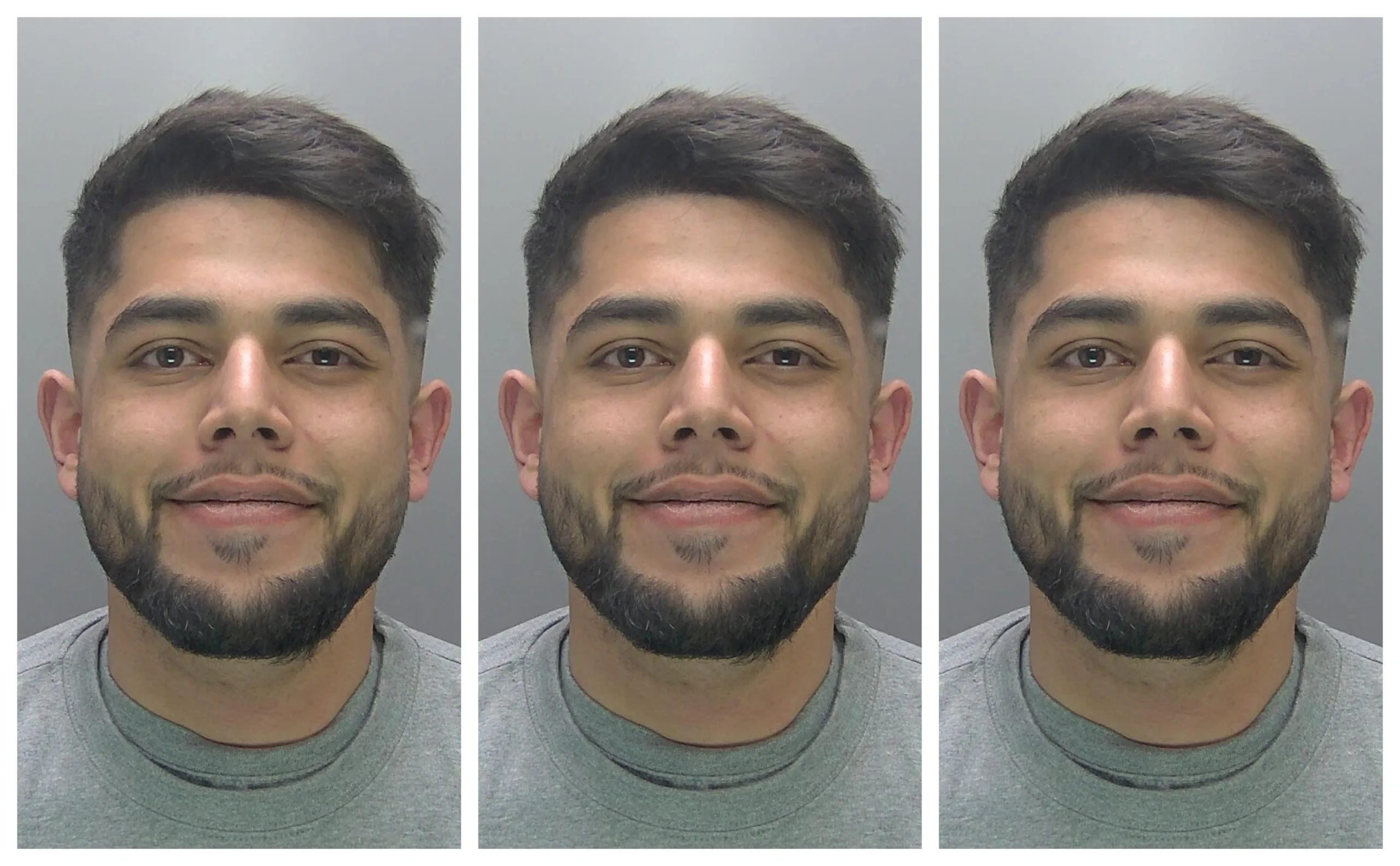 Muhammed Rashid, 26, was all smiles when he was arrested on May 12 and taken into custody. Muhammed Rashid, 26, was all smiles when he was arrested on May 12 and taken into custody.