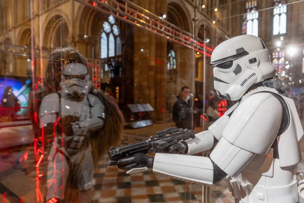 cosplay event at the Cathedral as part of a Star Wars Exhibition. - News for Peterborough and Cambridgeshire cosplay event at the Cathedral as part of a Star Wars Exhibition.,Cathedral, Peterborough Friday 04 August 2023. Picture by Terry Harris.