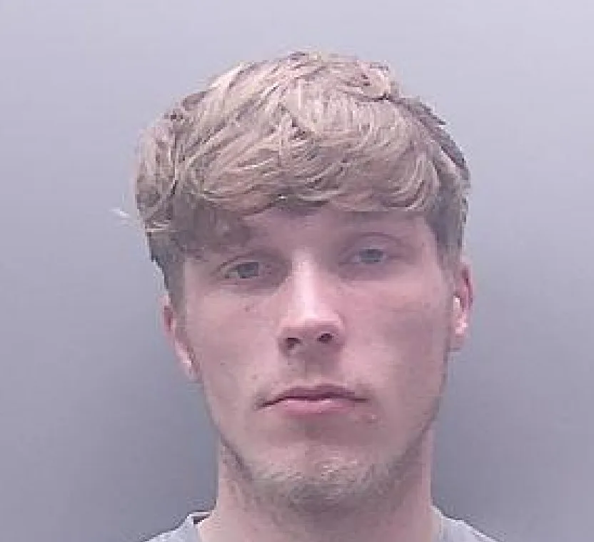 Brad Johnston, of London Road, Peterborough, was jailed for three years having pleaded guilty to robbery, theft, and assault of an emergency worker. Brad Johnston, of London Road, Peterborough, was jailed for three years having pleaded guilty to robbery, theft, and assault of an emergency worker.