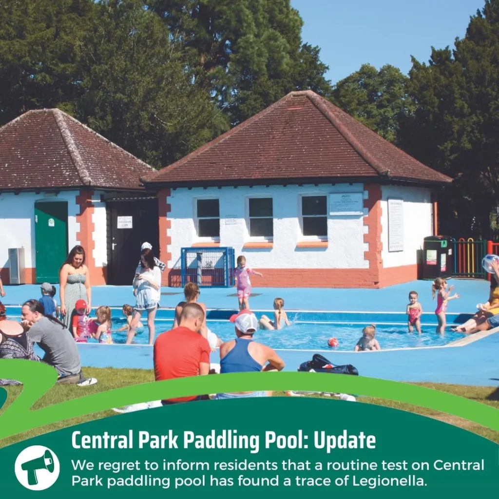 Specialist contractors have carried out the required chemical flushing of the entire system and further testing has taken place at the Park Crescent pool. 