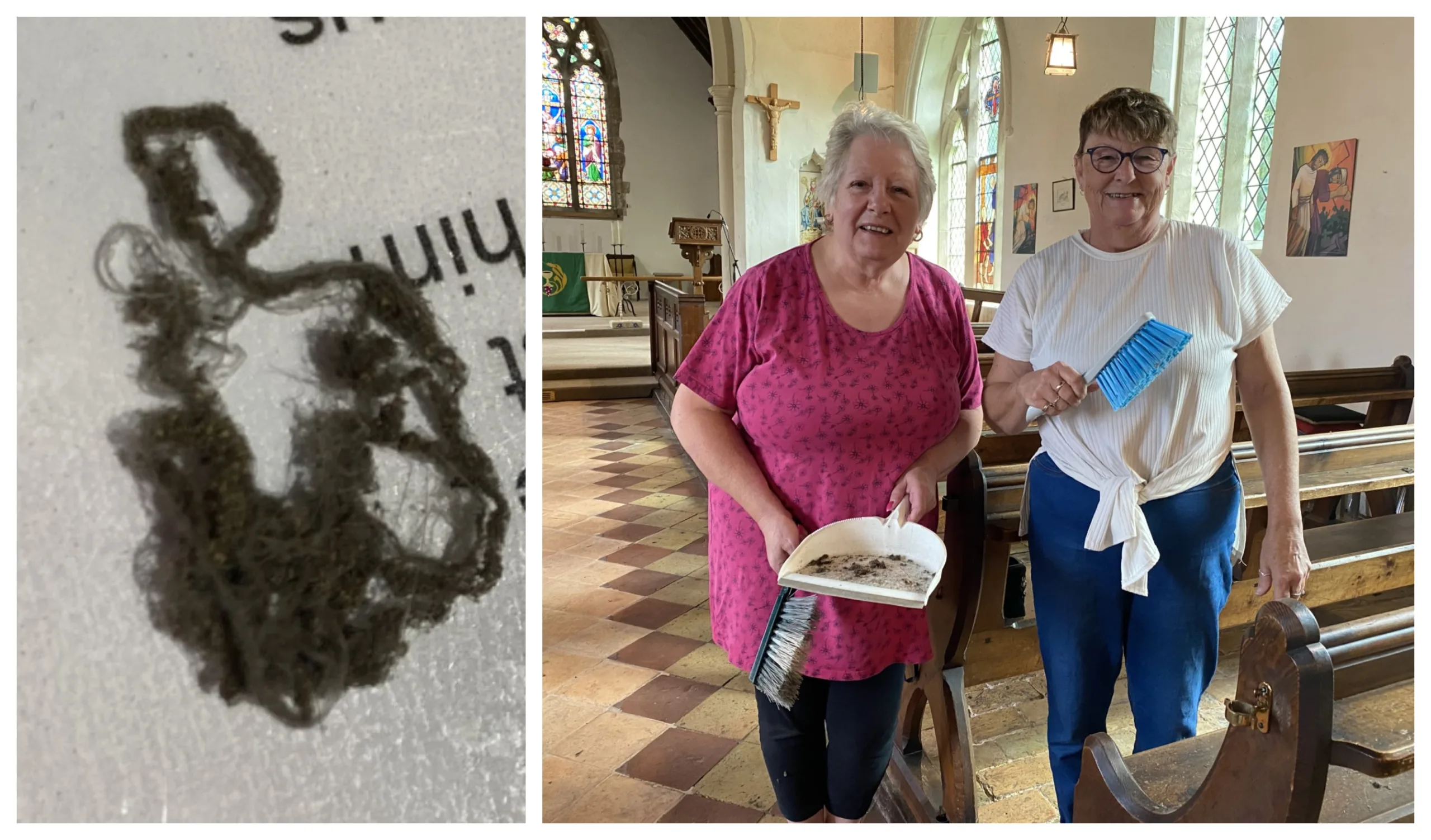 Volunteer church cleaners at St Andrew’s, Witchford, and the mysterious ‘droppings’ Volunteer church cleaners at St Andrew’s, Witchford, and the mysterious ‘droppings’