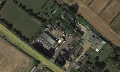 The former Piggery, a workshop, two shipping containers and a small derelict building located near the Ramsey Road/Milk and Water Drove frontage remain in situ, and these buildings are not subject to this retrospective application. IMAGE: Google