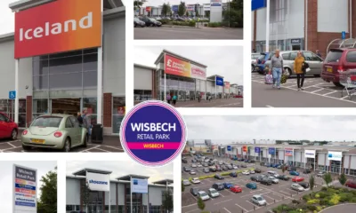The Wisbech retail park was built in 2014 and comprises nine retail warehousing units and a drive-thru Costa Coffee pod. It has space for 371 cars.