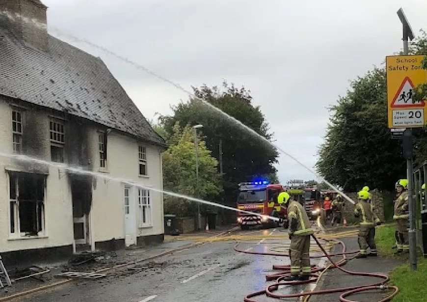 Around 40 firefighters are in attendance from Cambridge, Cottenham, Burwell, Sawston, along with four appliances from Suffolk fire and Rescue Service.