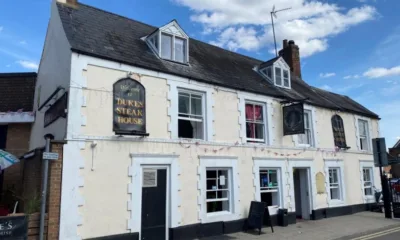 Duke’s Head, Wisbech. Planning application is for change of use of land to form a pub garden and erect a gate (0.91m high max), a timber canopy and timber planters (part retrospective).