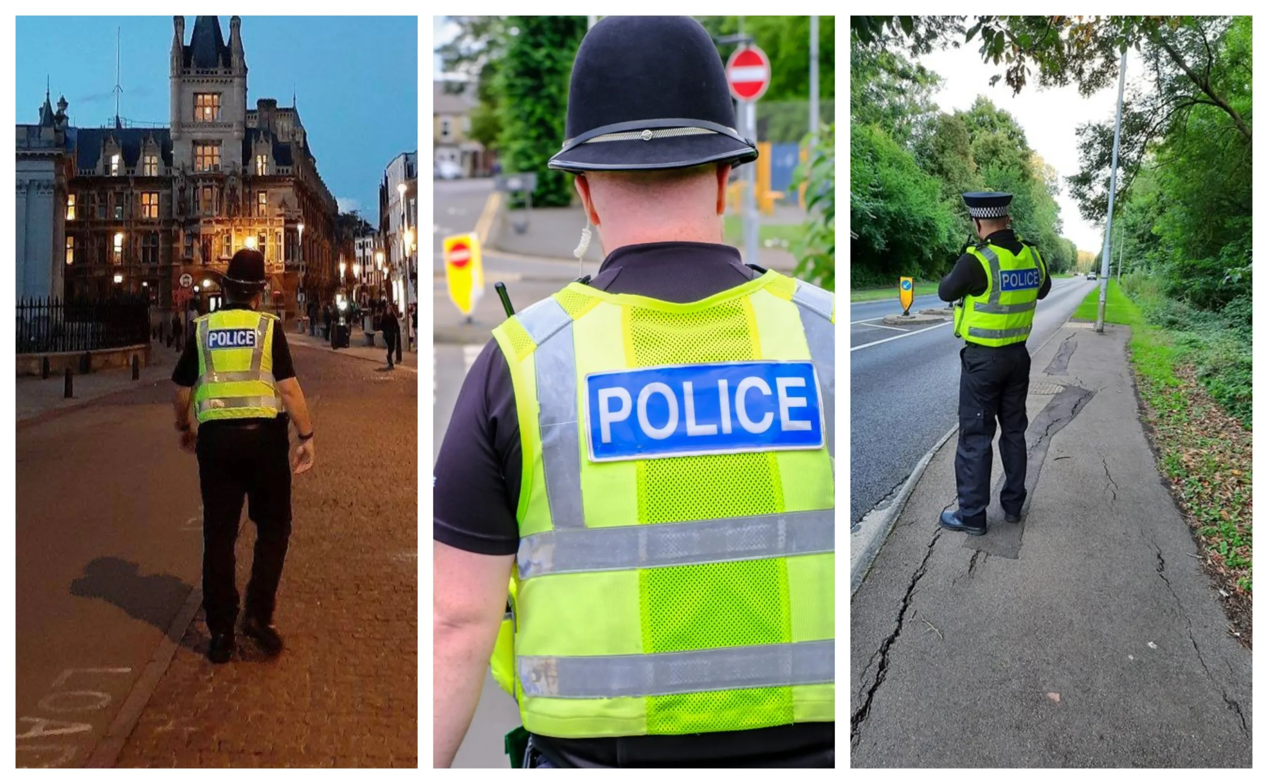 Jack Wright has been charged with impersonating a police officer. These are the real McCoy, Cambridgeshire police officers. Jack Wright has been charged with impersonating a police officer. These are the real McCoy, Cambridgeshire police officers.