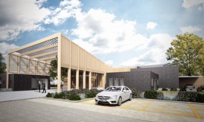 Design by Benchmarks Architects showing the projected £7m crematorium at Mepal, Cambridgeshire.