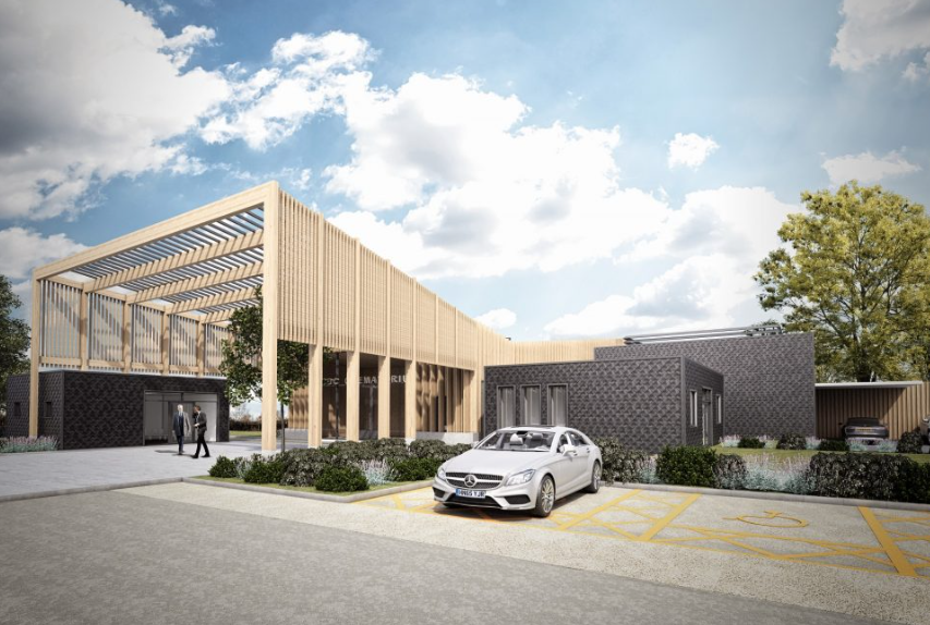 Design by Benchmarks Architects showing the projected £7m crematorium at Mepal, Cambridgeshire. Design by Benchmarks Architects showing the projected £7m crematorium at Mepal, Cambridgeshire.