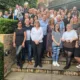 Hotel staff at the Old Bridge Hotel, Huntingdon, pay tribute to former owners and to welcome new owners Chestnut who plan few changes to a ‘winning formula’ PHOTO: Old Bridge Hotel