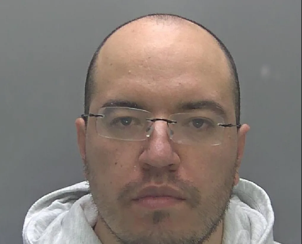 Sammy Trujilo, 33, repeatedly entered the store in Cambridge where the victim worked and pretended to look at products while staring over at her. The victim would have to go to the stockroom in the back of the shop to avoid him. Sammy Trujilo, 33, repeatedly entered the store in Cambridge where the victim worked and pretended to look at products while staring over at her. The victim would have to go to the stockroom in the back of the shop to avoid him.
