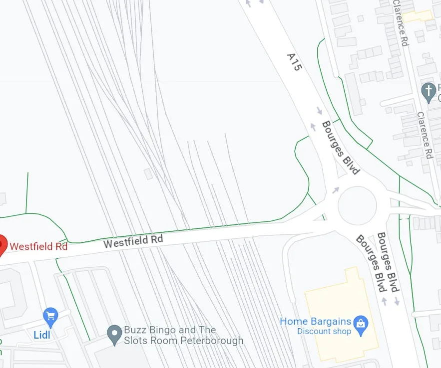 The victim, a woman in her 30s, was attacked at some point between 2.30am and 3.50am on Sunday in the underpass between Bourges Boulevard and Westfield Road. IMAGE: Google