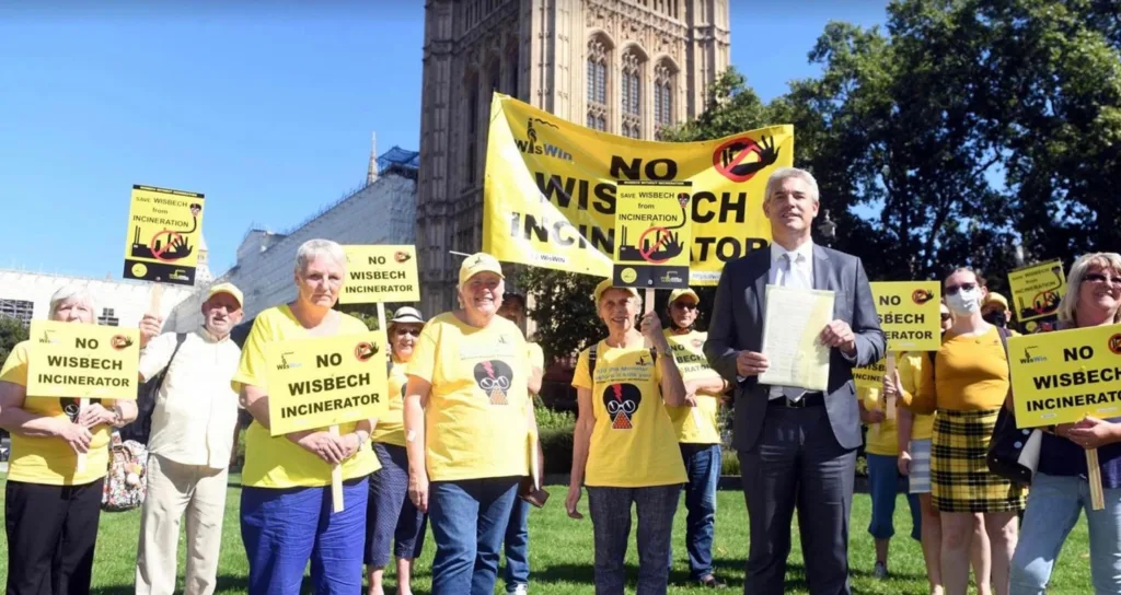 WisWIN took their protest to Parliament and to meet MP Steve Barclay