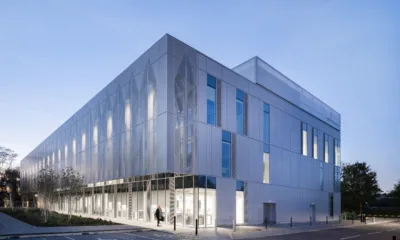 University House, the first phase of ARU Peterborough, has been shortlisted for the AJ Architecture Awards. PHOTO: Richard Fraser