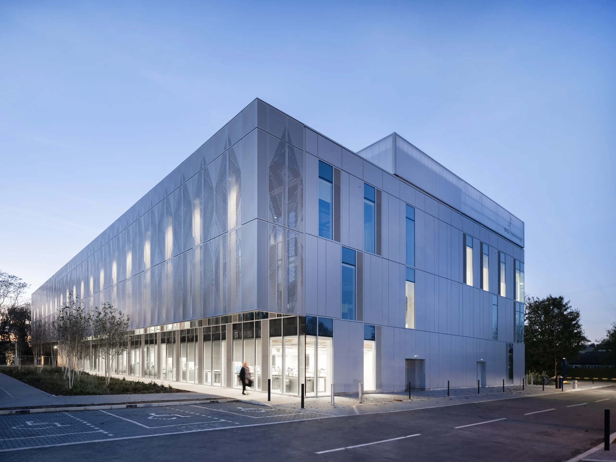 University House, the first phase of ARU Peterborough, has been shortlisted for the AJ Architecture Awards. PHOTO: Richard Fraser
University House, the first phase of ARU Peterborough, has been shortlisted for the AJ Architecture Awards. PHOTO: Richard Fraser