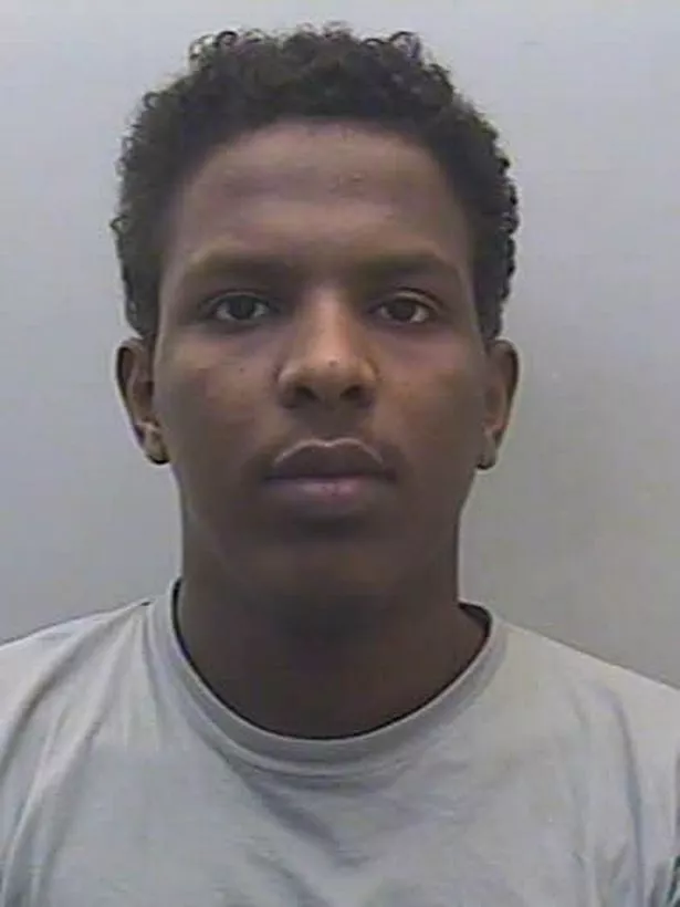 Abdirahman Abukar, 25, (inset) who is now at HMP Frankland, Brasside, Durham, pleaded guilty to grievous bodily harm and actual bodily harm 