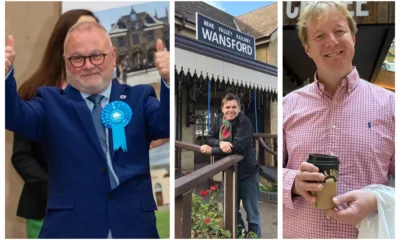 MP Paul Bristow (right) launched a vitriolic and at times personal and offensive attack on Mayor Dr Nik Johnson (centre) – co signed by Peterborough City Council leader Cllr Wayne Fitzgerald (left) and sent on official House of Commons