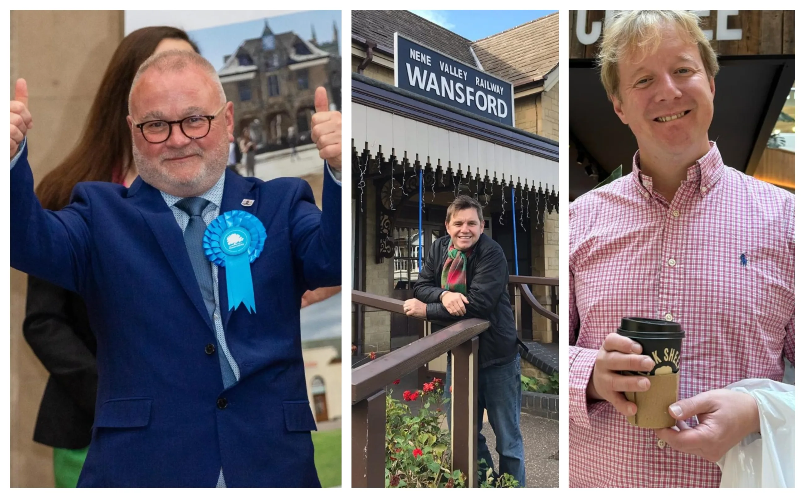 MP Paul Bristow (right) launched a vitriolic and at times personal and offensive attack on Mayor Dr Nik Johnson (centre) – co signed by Peterborough City Council leader Cllr Wayne Fitzgerald (left) and sent on official House of Commons