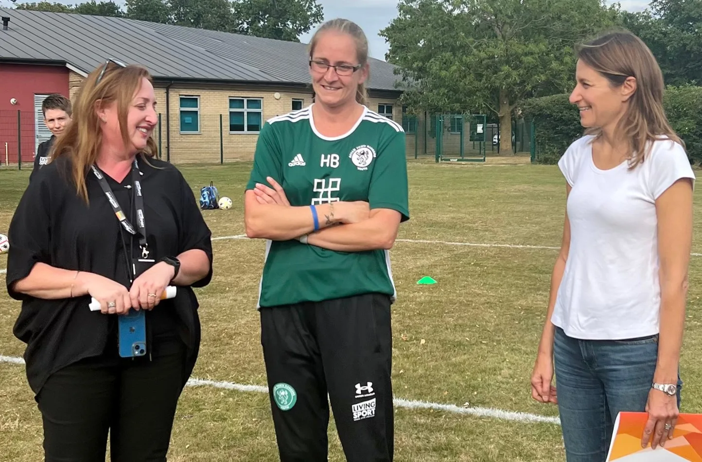 Lucy meeting the Soham Town Ranger U16’s Girls alongside the Living Sport Team Lucy meeting the Soham Town Ranger U16’s Girls alongside the Living Sport Team