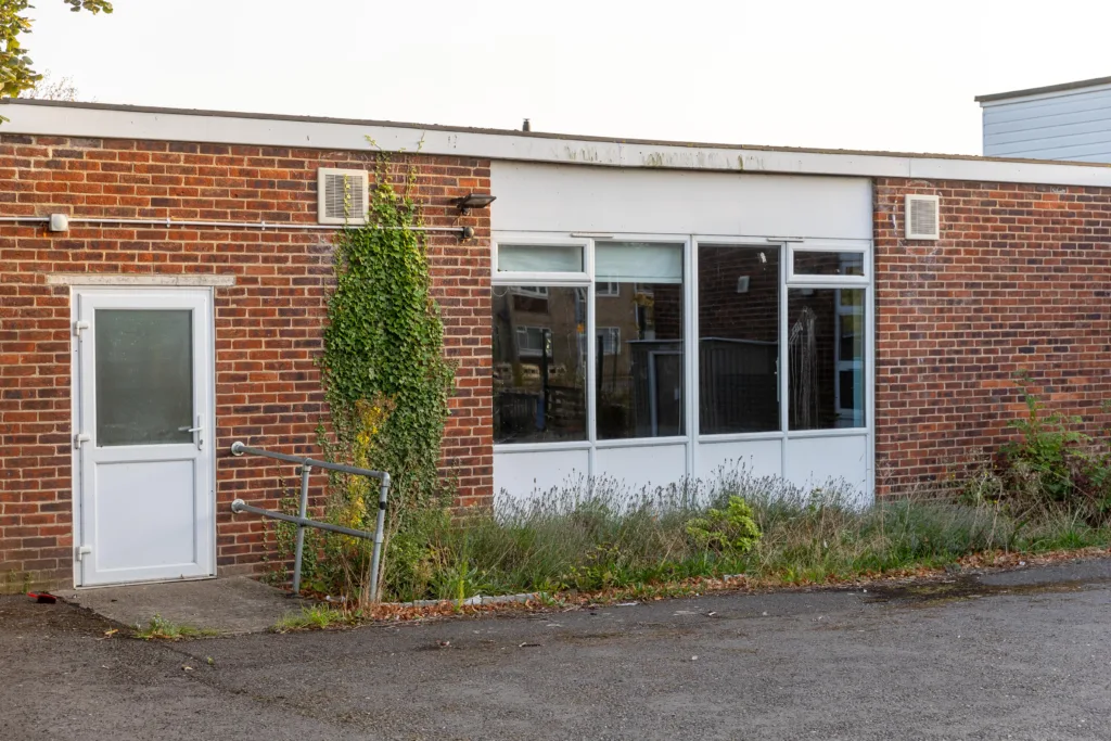 Former St George's Hydrotherapy pool destroyed., Dogsthorpe, Peterborough Tuesday 05 September 2023. Picture by Terry Harris.