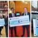 MP Paul Bristow and Cllr Wayne Fitzgerald believe that by constantly being seen with this ‘flouncing cheque’ is going to be a vote winner. £48m has been awarded to the city to develop the station.