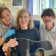 Agnieska Koczur and Sheena Bedborough from Peterborough City Hospital’s Occupational Therapy and Physiotherapy team with stroke survivor Christine Mason