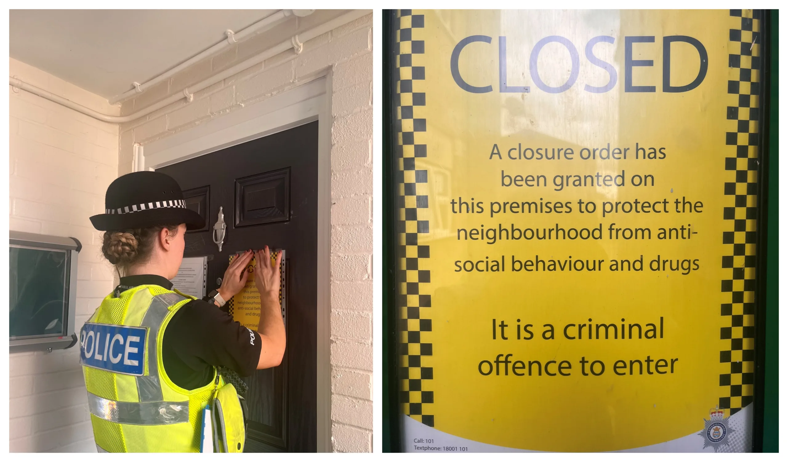 A Peterborough flat has been closed by police for three months following persistent anti-social behaviour.